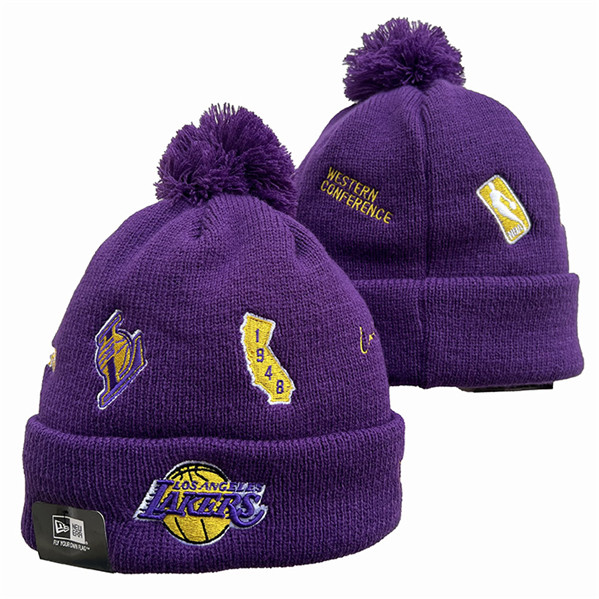 Los Angeles Lakers Knit Hats 0091